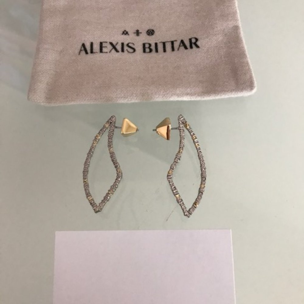 ALEXIS BITTAR Encrusted Abstract Thorn Earrings - Picture 2 of 8